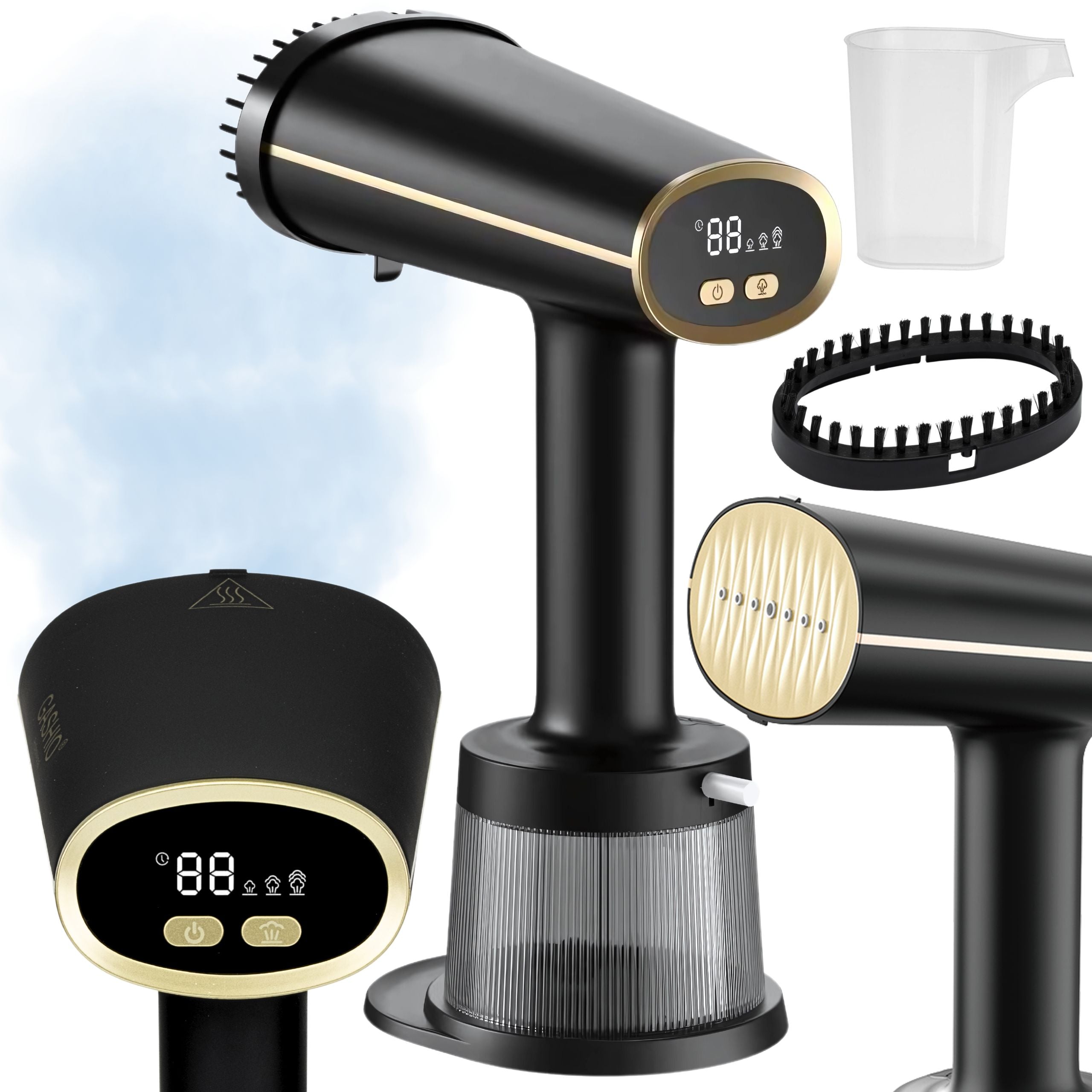 PAROWNICA DO UBRAŃ 2W1 ŻELAZKO PAROWE STREAMER RĘCZNY DO UBRAŃ 1800W G1