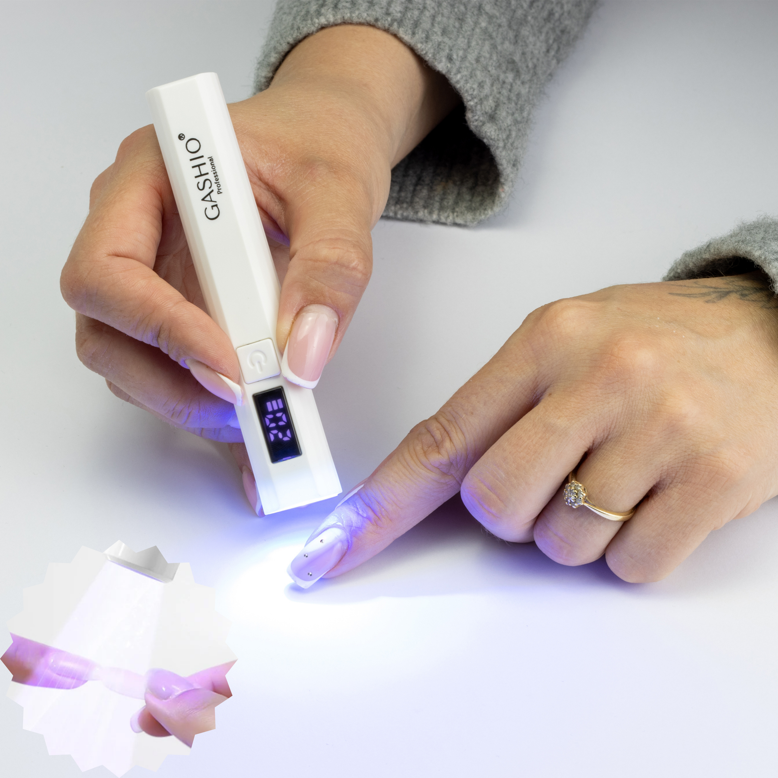 LAMPA UV LED MINI DO PAZNOKCI BEZPRZEWODOWA 3W