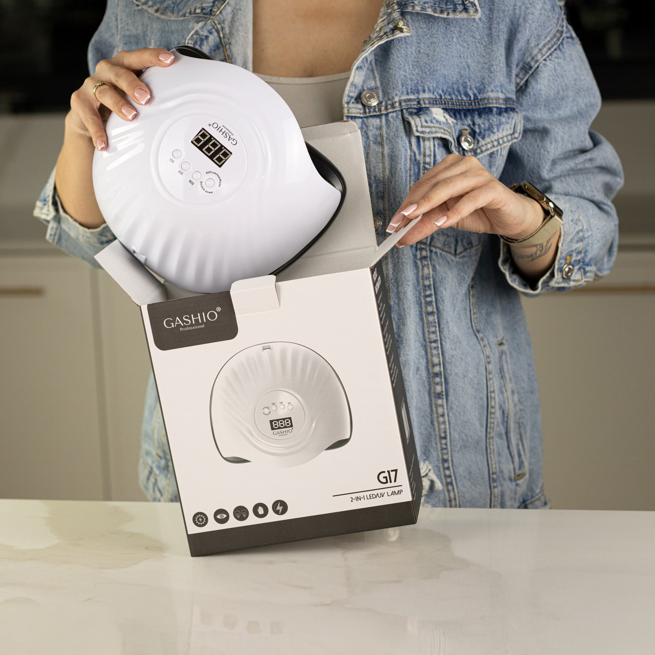 LAMPA DO PAZNOKCI UV LED 168W G17