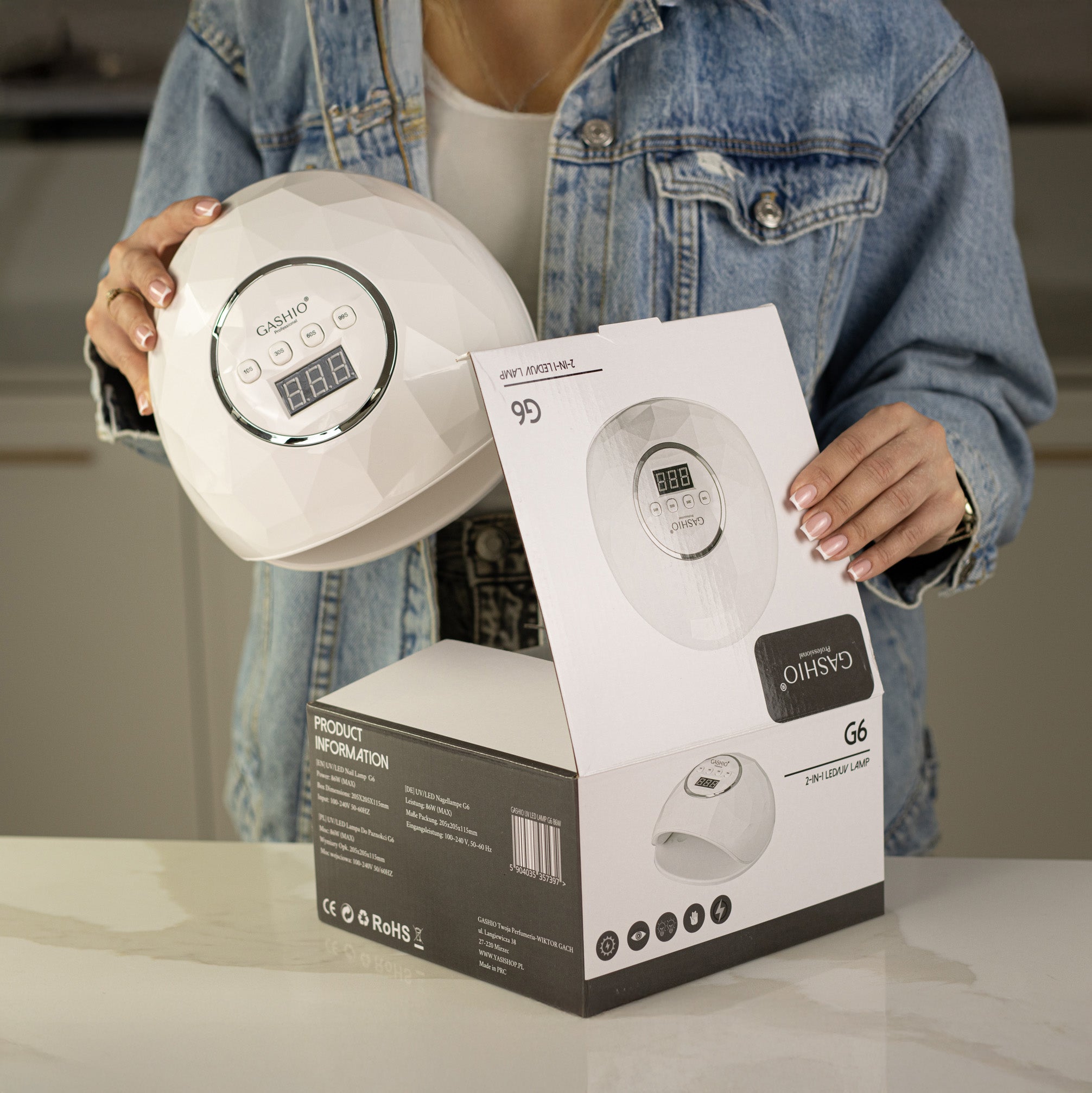 LAMPA DO PAZNOKCI UV LED 86W G6