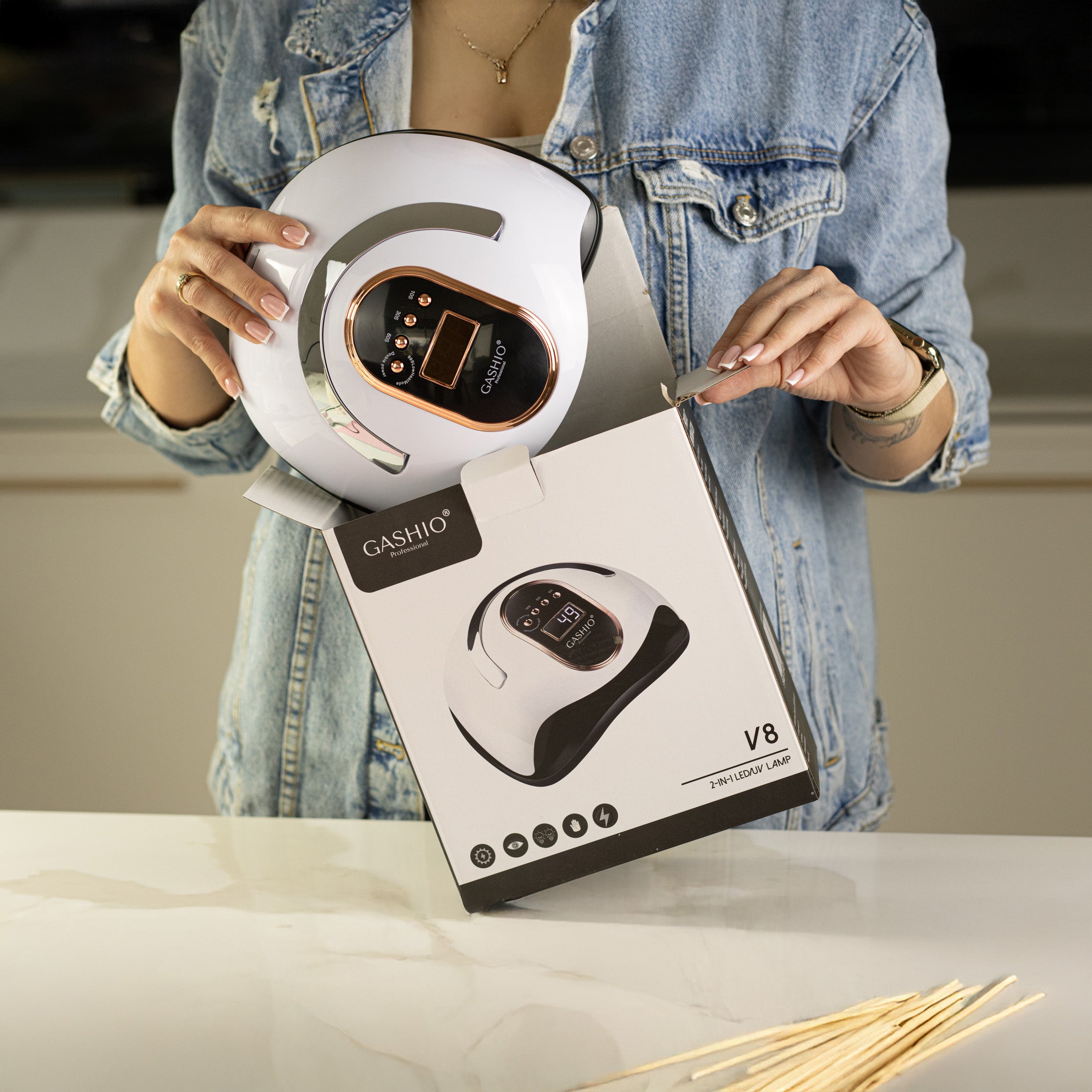 LAMPA DO PAZNOKCI UV LED 168W V8