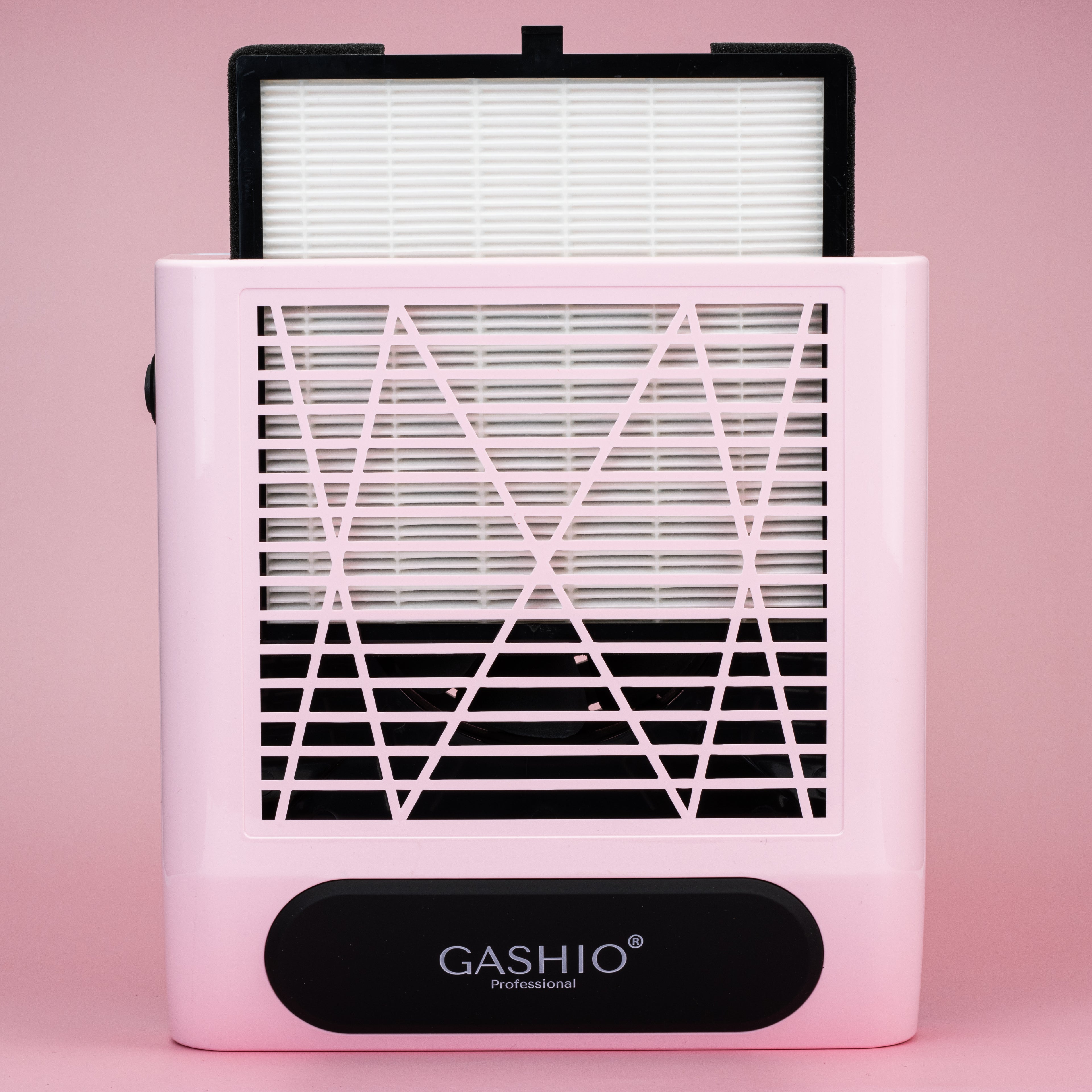 POCHŁANIACZ PYŁU DO PAZNOKCI MANICURE BEZWORKOWY Z FILTREM HEPA 80W RÓŻOWY