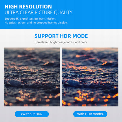 Kabel HDMI 2.1 8K 60Hz 1m Ultra High Speed 48Gbps eARC HDR 4K120Hz Premium