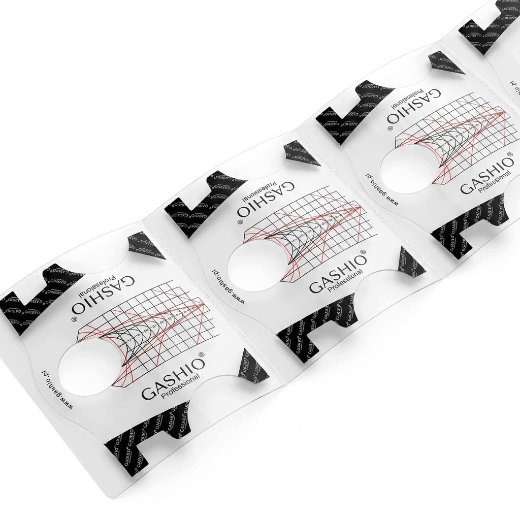 Formy Szablony Przezroczyste PVC do Przedłużania Paznokci 100 szt GASHIO