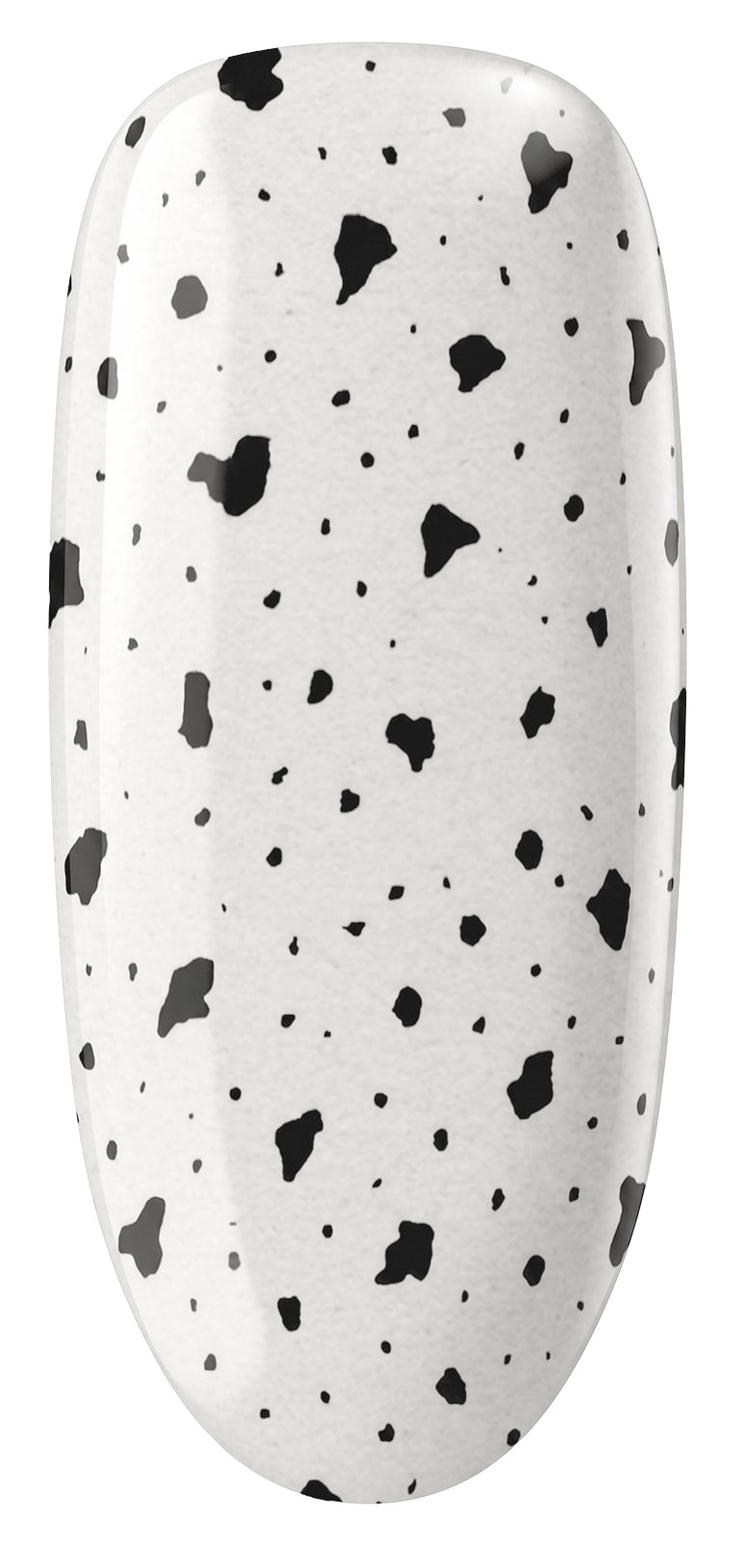 INLAQ TOP COAT HYBRYDOWY DO PAZNOKCI Z CZARNYMI DROBINKAMI NO WIPE 6 ML