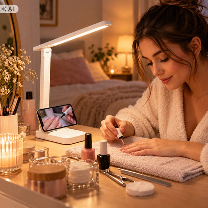 Lampka kosmetyczna do manicure paznokci LED GASHIO 3 barwy USB-C dotykowa