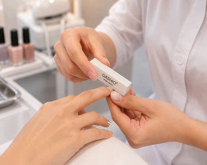 GASHIO 50x MINI BLOK BLOCZEK POLERSKI DO PAZNOKCI 100/180 POLERKA MANICURE
