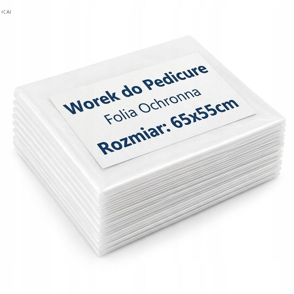 GASHIO WORKI FOLIOWE DO PEDICURE MISKI BRODZIKA HDPE 65x55cm 80 SZTUK