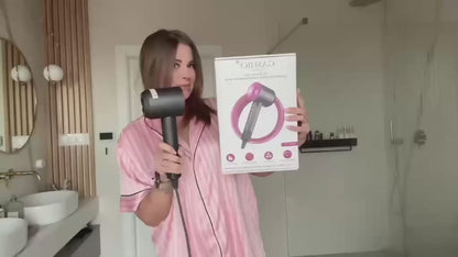 SUSZARKA DO WŁOSÓW Z JONIZACJA SZYBKIE SUSZENIE CICHA 3 TRYBY + KONCÓWKI