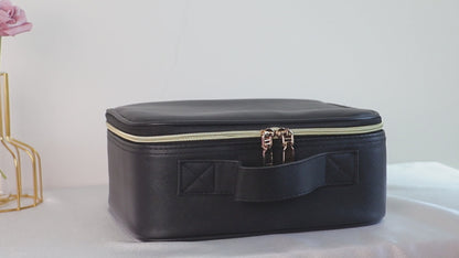 PODRÓŻNA KOSMETYCZKA Z LUSTERKIEM LED ORGANIZER KOSMETYCZNY BEZPRZEWODOWY